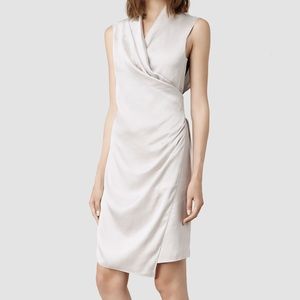 Allsaints Arina Dress in Oyster